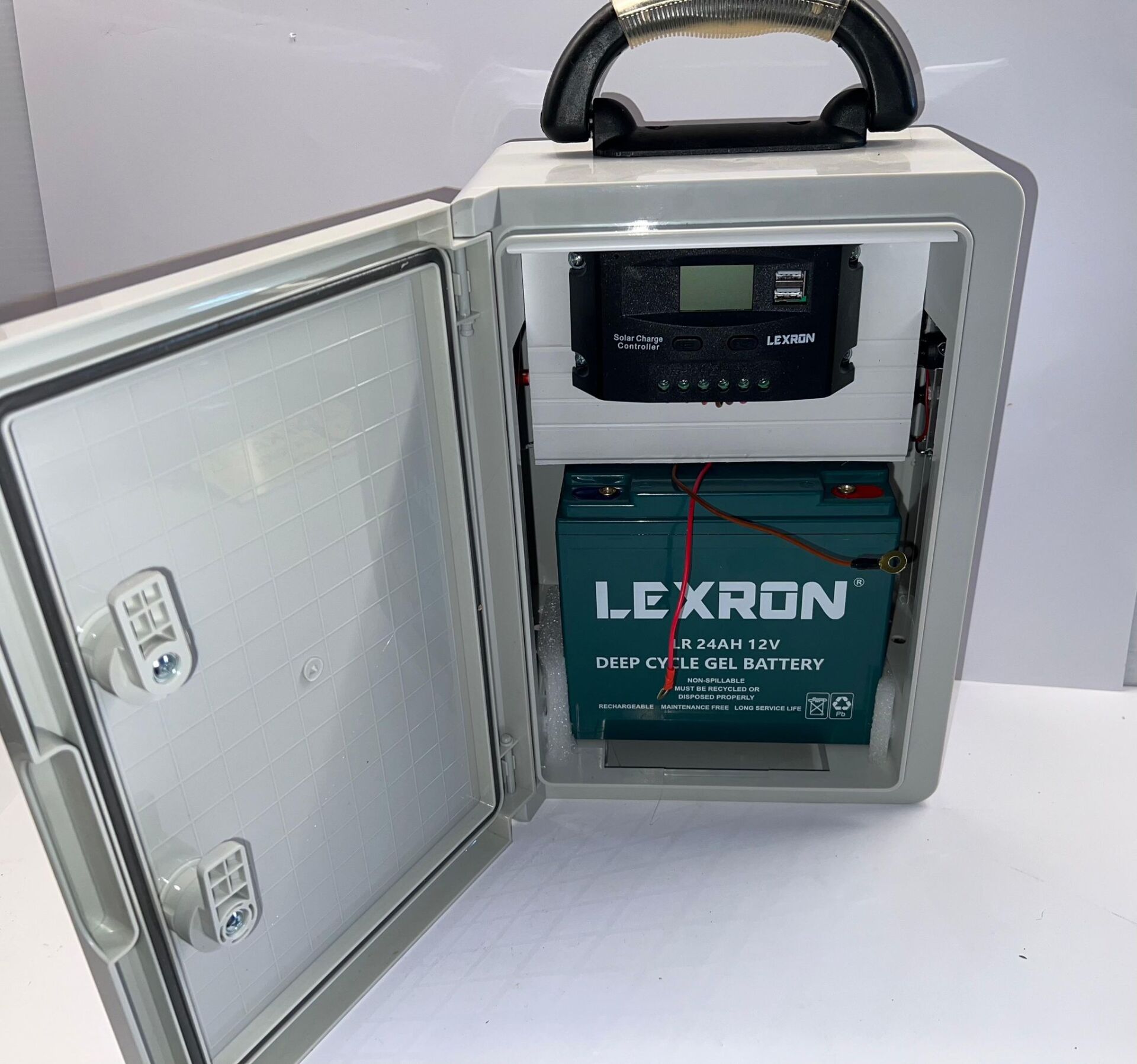 Domuz Kovucu Elektrikli Çit 24AH (50 Watt Güneş Paneli , Cihaz , Akü)